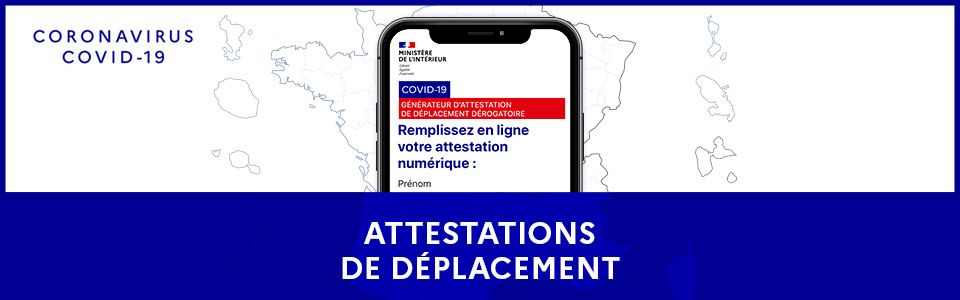 Attestation et information Covid-19